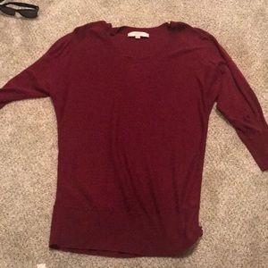 Burgundy loft sweater
